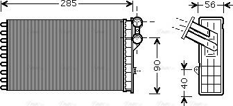 Ava Quality Cooling CNA6239 - Scambiatore calore, Riscaldamento abitacolo autozon.pro