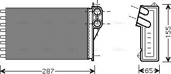 Ava Quality Cooling CNA6232 - Scambiatore calore, Riscaldamento abitacolo autozon.pro