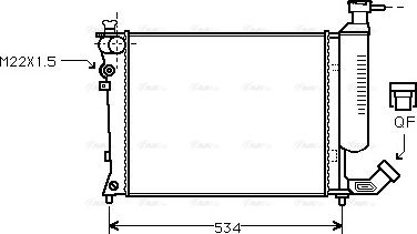 Ava Quality Cooling CNA2059 - Radiatore, Raffreddamento motore autozon.pro