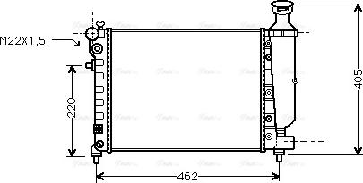 Ava Quality Cooling CNA2115 - Radiatore, Raffreddamento motore autozon.pro