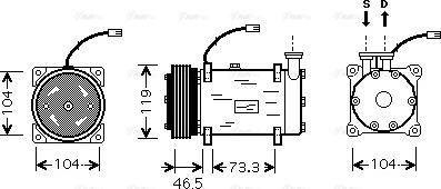 Ava Quality Cooling CNAK030 - Compressore, Climatizzatore autozon.pro