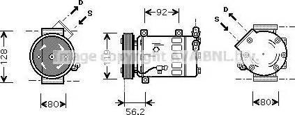 Ava Quality Cooling CNAK032 - Compressore, Climatizzatore autozon.pro