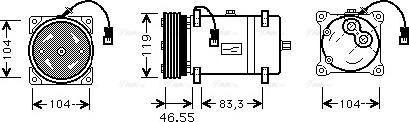 Ava Quality Cooling CNAK161 - Compressore, Climatizzatore autozon.pro