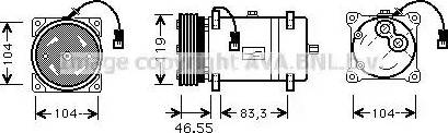 Ava Quality Cooling CN K161 - Compressore, Climatizzatore autozon.pro