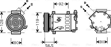 Ava Quality Cooling CNAK242 - Compressore, Climatizzatore autozon.pro