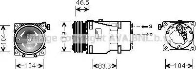 Ava Quality Cooling CN K201 - Compressore, Climatizzatore autozon.pro