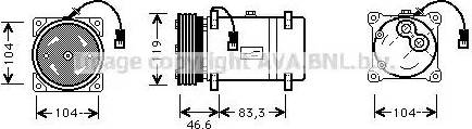 Ava Quality Cooling CNAK216 - Compressore, Climatizzatore autozon.pro