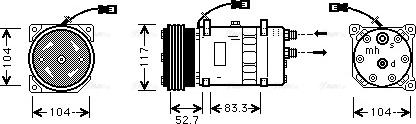 Ava Quality Cooling CNAK222 - Compressore, Climatizzatore autozon.pro