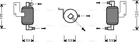 Ava Quality Cooling CN D186 - Essiccatore, Climatizzatore autozon.pro