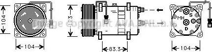 Ava Quality Cooling CN K023 - Compressore, Climatizzatore autozon.pro