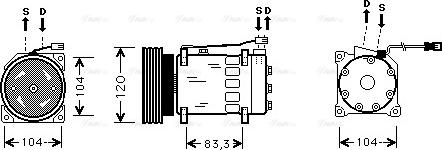 Ava Quality Cooling CN K175 - Compressore, Climatizzatore autozon.pro