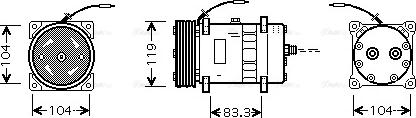 Ava Quality Cooling CN K176 - Compressore, Climatizzatore autozon.pro