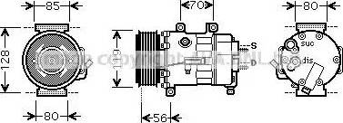 Ava Quality Cooling CN K250 - Compressore, Climatizzatore autozon.pro