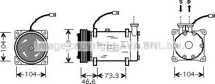 Ava Quality Cooling CN K215 - Compressore, Climatizzatore autozon.pro