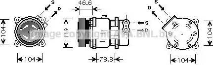 Ava Quality Cooling CN K218 - Compressore, Climatizzatore autozon.pro