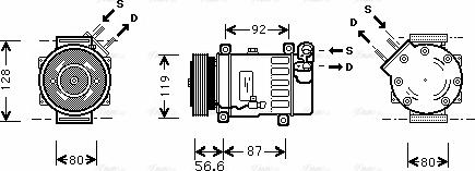 Ava Quality Cooling CN K238 - Compressore, Climatizzatore autozon.pro