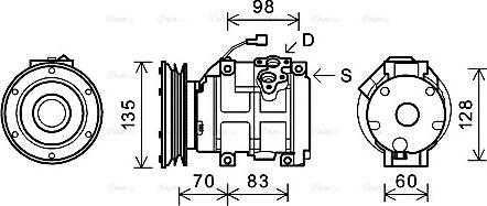 Ava Quality Cooling CPAK009 - Compressore, Climatizzatore autozon.pro