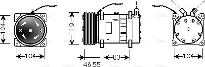 Ava Quality Cooling FDAK452 - Compressore, Climatizzatore autozon.pro