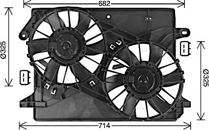 Ava Quality Cooling CR7513 - Ventola, Raffreddamento motore autozon.pro