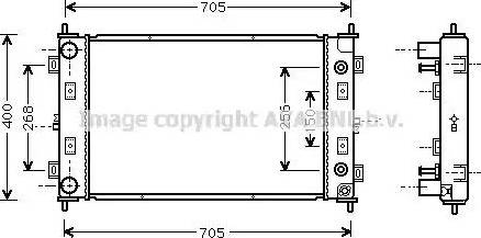 Ava Quality Cooling CRA2034 - Radiatore, Raffreddamento motore autozon.pro