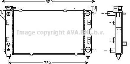 Ava Quality Cooling CRA2028 - Radiatore, Raffreddamento motore autozon.pro