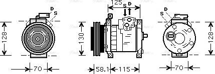 Ava Quality Cooling CRAK094 - Compressore, Climatizzatore autozon.pro