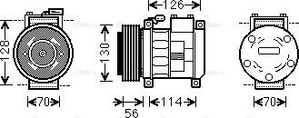 Ava Quality Cooling CRAK062 - Compressore, Climatizzatore autozon.pro