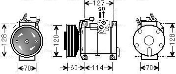 Ava Quality Cooling CRAK112 - Compressore, Climatizzatore autozon.pro