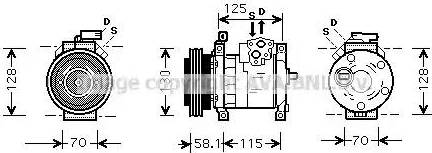 Ava Quality Cooling CR K094 - Compressore, Climatizzatore autozon.pro