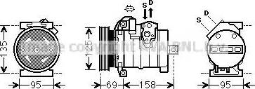 Ava Quality Cooling CRK130 - Compressore, Climatizzatore autozon.pro