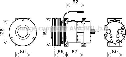 Ava Quality Cooling CSK008 - Compressore, Climatizzatore autozon.pro