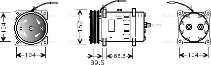 Ava Quality Cooling CSAK002 - Compressore, Climatizzatore autozon.pro