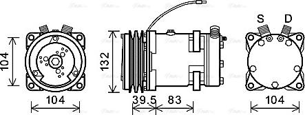 Ava Quality Cooling CSAK007 - Compressore, Climatizzatore autozon.pro