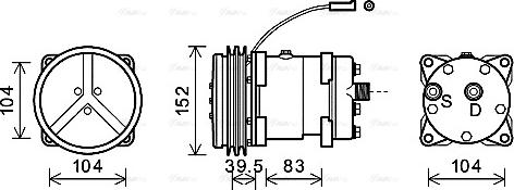 Ava Quality Cooling CSAK020 - Compressore, Climatizzatore autozon.pro