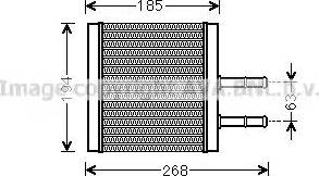 Ava Quality Cooling CT6042 - Scambiatore calore, Riscaldamento abitacolo autozon.pro