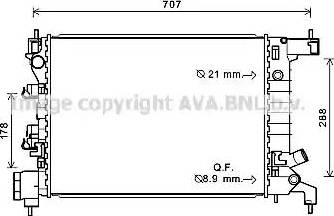 Ava Quality Cooling CT2047 - Radiatore, Raffreddamento motore autozon.pro