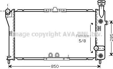 Ava Quality Cooling CT 2032 - Radiatore, Raffreddamento motore autozon.pro