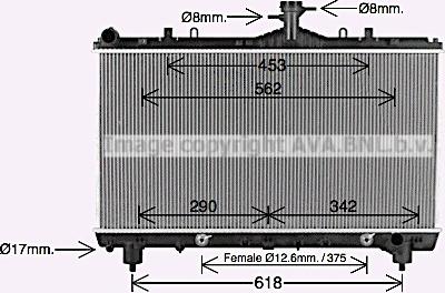 Ava Quality Cooling CT2073 - Radiatore, Raffreddamento motore autozon.pro