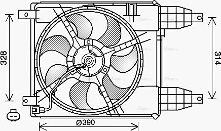 Ava Quality Cooling CT7504 - Ventola, Raffreddamento motore autozon.pro