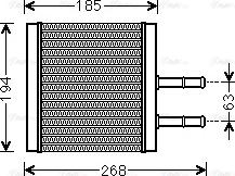 Ava Quality Cooling CTA6042 - Scambiatore calore, Riscaldamento abitacolo autozon.pro