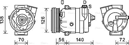 Ava Quality Cooling CTK066 - Compressore, Climatizzatore autozon.pro