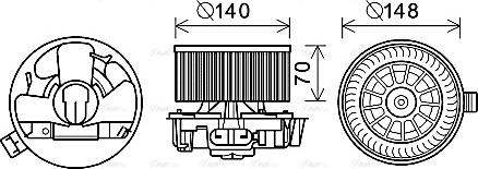 Ava Quality Cooling DA8010 - Ventilatore abitacolo autozon.pro