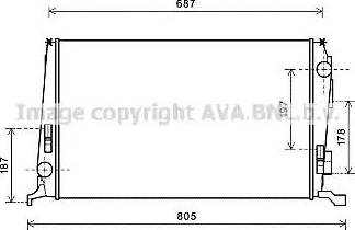 Ava Quality Cooling DA2005 - Radiatore, Raffreddamento motore autozon.pro