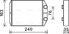 Ava Quality Cooling DAA6014 - Scambiatore calore, Riscaldamento abitacolo autozon.pro