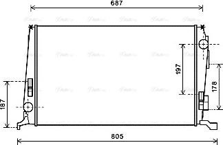 Ava Quality Cooling DAA2005 - Radiatore, Raffreddamento motore autozon.pro