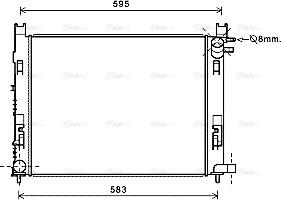 Ava Quality Cooling DAA2008 - Radiatore, Raffreddamento motore autozon.pro