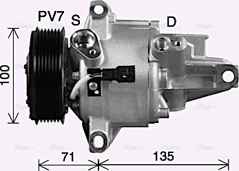 Ava Quality Cooling DAK019 - Compressore, Climatizzatore autozon.pro