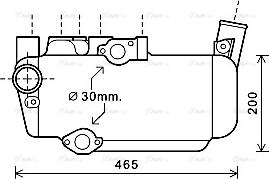 Ava Quality Cooling DF3053 - Radiatore olio, Retarder autozon.pro