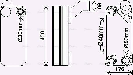 Ava Quality Cooling DF3082 - Radiatore olio, Retarder autozon.pro