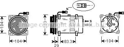 Ava Quality Cooling DF K026 - Compressore, Climatizzatore autozon.pro